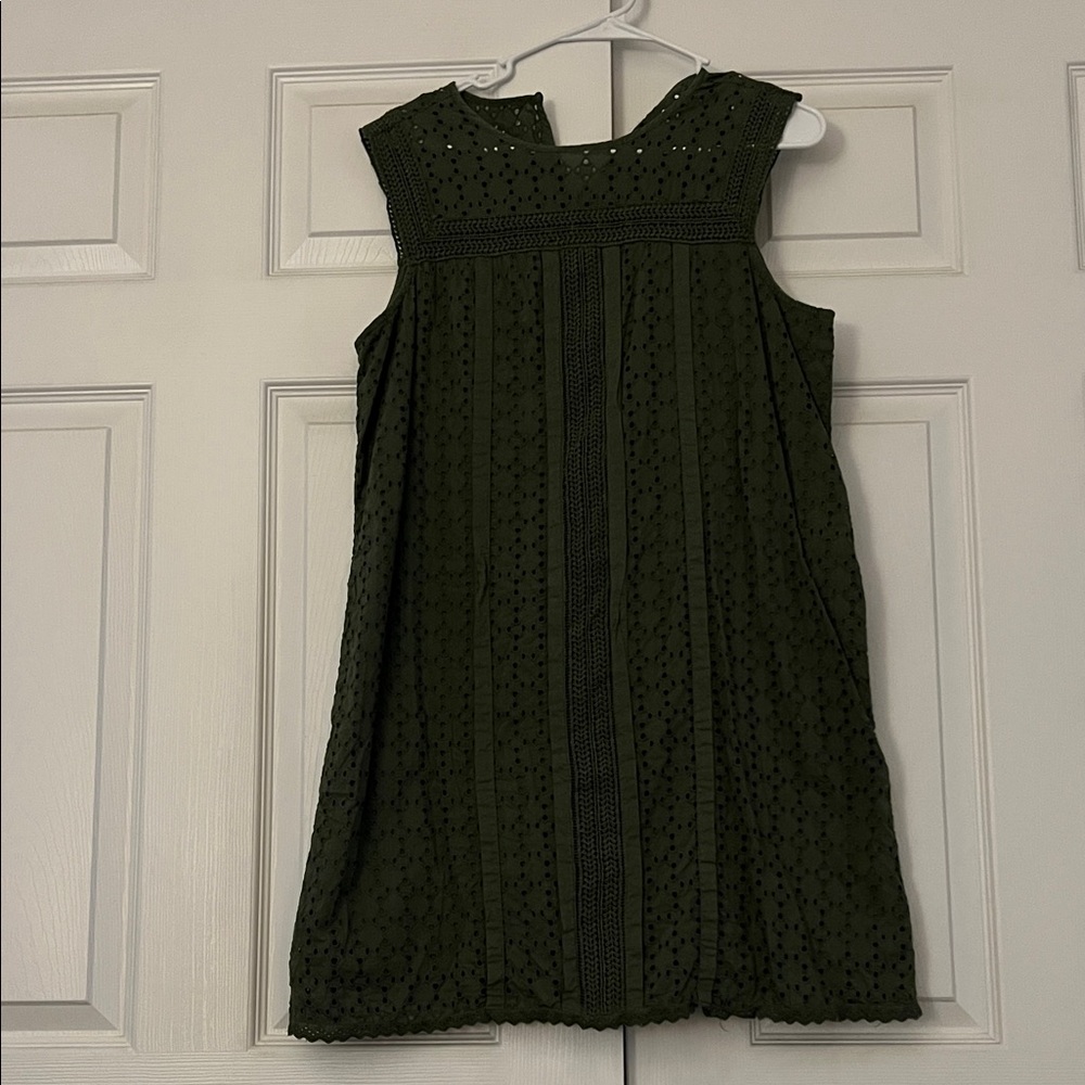 GAP Dark Green Lace Mini Dress